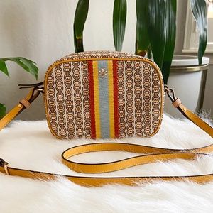 Tory Burch Gemini Link Canvas Cross Body Daylily